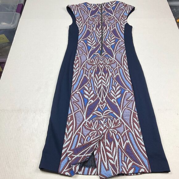 HD Paris Anthropologie Pencil Knit Dress Work Cocktail Back Zip Slim Fit XS - Picture 10 of 11